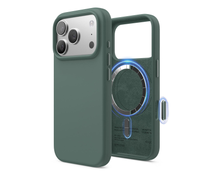 Etui do telefonów Elago Magsafe Silicon Case do iPhone 17 PRO Midnight Green ES17MSSC63PRO-MGR
